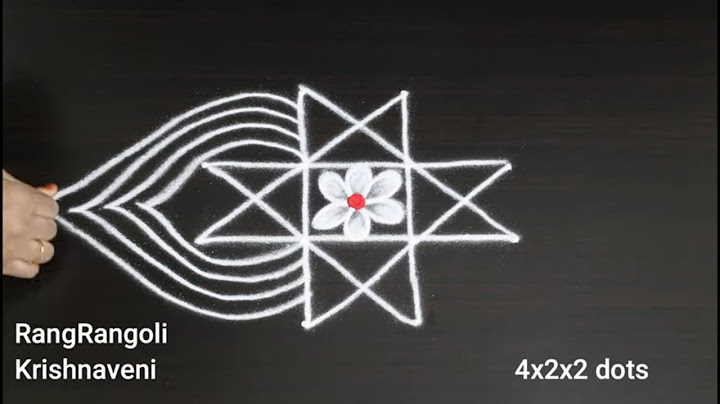 Dhanurmasam Sankranthi Muggulu🌺4x2x2 dots Traditional Kolam🌺Daily Rangoli🌺RangRangoli Krishnaveni