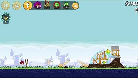 Angry Birds Walkthrough Part 0294 Freeing Hal - The Big Setup 9 - 5