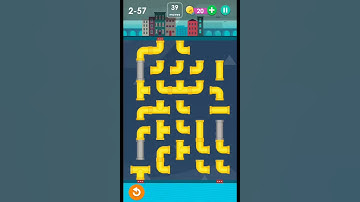 Smart puzzles pipes normal level 57 #how to solve pipes level 2-57