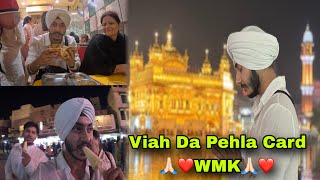 Download lagu Viah Da Pela Card ❤️🙏🏻 || Puri Duniya Ek Taraf Or Amritsar Ek Taraf 🤩 || Prabh Singh