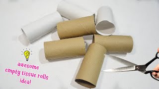 4 Ways To ReUse/Recycle Empty Tissue Roll That Absolutely Easy To Make! Best Out of Waste