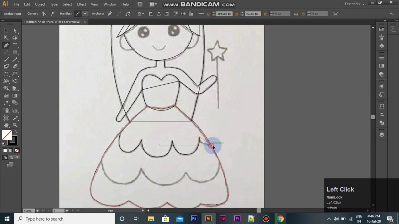 Image Tracing using Pen tool | Adobe Illustrator - YouTube