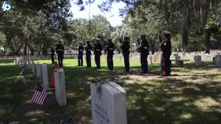 Marine Corps rifle detail appears at Beaufort Memorial Day Ceremony