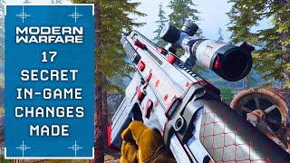 Modern Warfare: *17 SECRET CHANGES* Infinity Ward Didn't Tell You About
