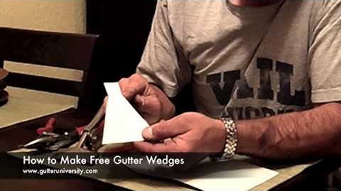 How to Make and Install Gutter Wedges