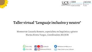 Nuevo Tutorial Lenguaje Inclusivo de Género y Neutro UCR 2026