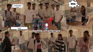 Domino's Pizza bottle flip challenging