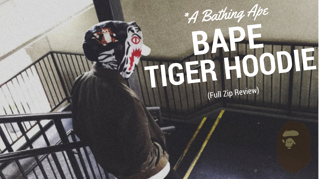 BAPE XXV Cities Camo 2nd Ape Tiger Half Full Zip Hoodie review