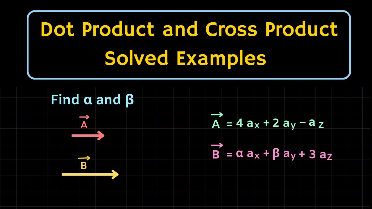 Solved Problems on Dot Product and Cross Product | Electromagnetic Field Theory