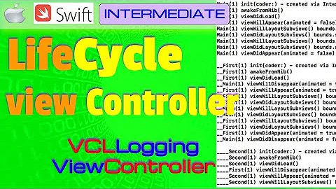 IOS , Swift , Tutorial, interview   Multiple View Controllers LifeCycle visibility  VCLLoggingViewCo