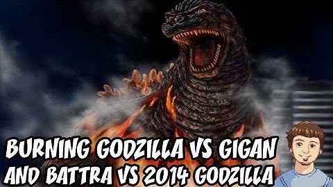 Godzilla PS4 Online Multiplayer Gameplay - Burning Godzilla VS Gigan & Battra VS 2014 Godzilla
