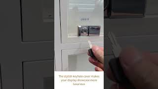 410-8 Concealed glass cabinet lock