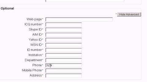 Editing your Moodle Profile
