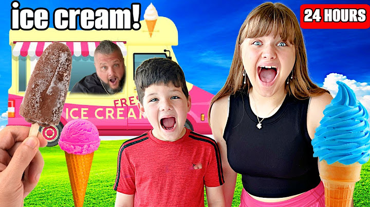 Eating only ICE CREAM for 24 HOURS!