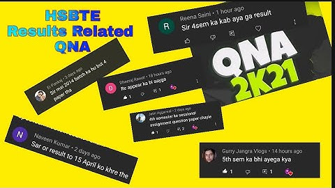 #Hsbte#Results Hsbte results updated,Qna video.