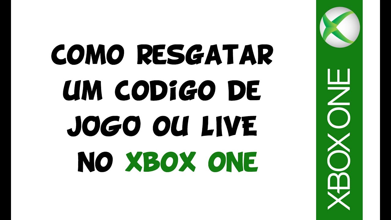 Como RESGATAR um CÓDIGO no XBOX ONE 