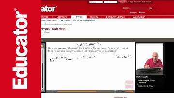 Physics: Unit Conversion (mph to m/s)
