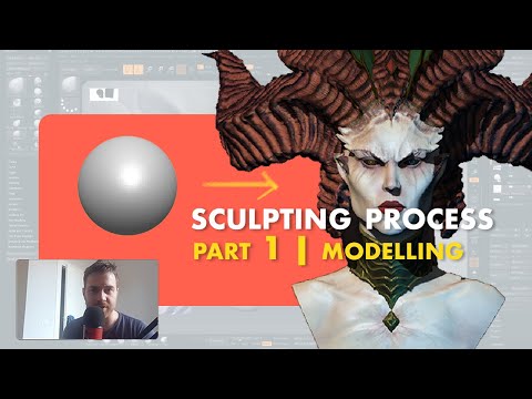 lilith from diablo 4 zbrush sculpting process