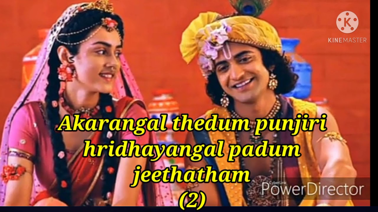 Nee pranayamay radhakrishna song with lyrics video 