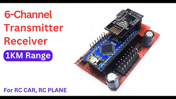 6 Channel Transmitter and Receiver using NRF24L01 Arduino #nrf24l01 #radiocontrol