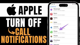 HOW TO TURN OFF PHONE CALL NOTIFICATIONS