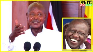 'RAILA HAS RELATIVES IN UGANDA' Museveni tells Ruto today at State House