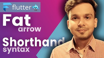 Shorthand Syntax Expression | Fat Arrow Notation | Dart Tutorial for Flutter | #25 | Hindi