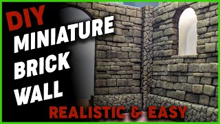 How to Make a Brick Wall for Diorama or Tabletop Gaming