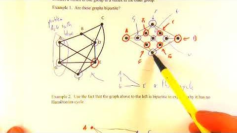 Math 271 Bipartite Graphs and Coloring