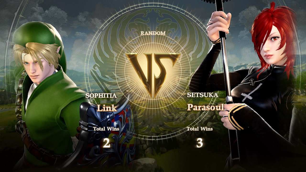 Soul Calibur 6 | Link (The Legend of Zelda) VS Parasoul (Skull Girls ...