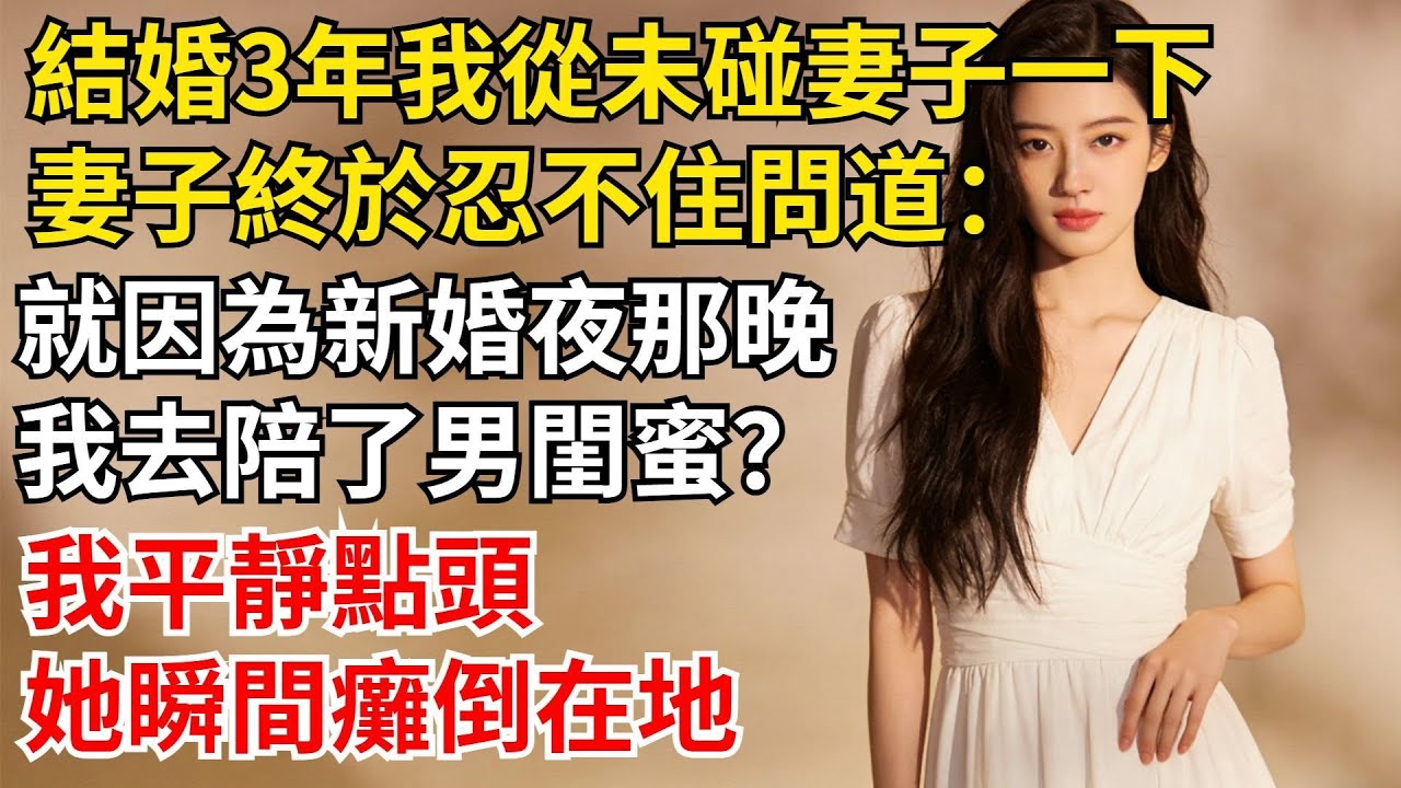 結婚3年，我從未碰妻子一下，妻子終於忍不住問道：就因為新婚夜那晚，我去陪了男閨蜜？我平靜點頭，她瞬間癱倒在地#男頻爽文天花板#爽文小説改編#打工人解壓爽文#每天一