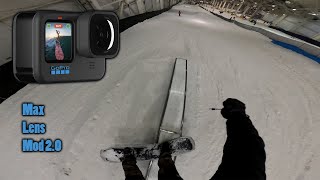 GoPro12  Max lens mod 2.0 Snowboarding at American Dream Mall