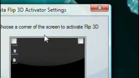 Open your Windows Vista 3D Flip with a shortcut quick and easy