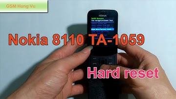 How To Hard Reset Nokia 8110 4G TA-1059 Security Code.