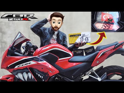 HONDA CBR 250R&rsquo; MOTORUMA YAZILIM KİTİ TAKTIM 199KM/H - MotoVlog#176