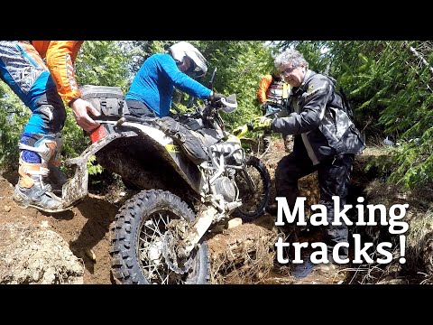 Validating tracks for the 2023 Classique. Husqvarna 701, DR650, KTM 690 & Yamaha T7.