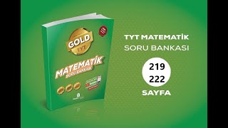 Gold TYT Matematik Soru Bankası • Sayfa 219-222