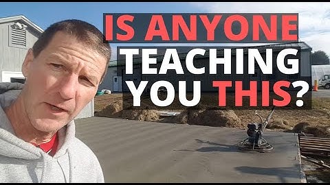 When To Start Finishing Concrete | What Finishers Know, That You Don