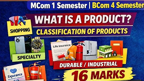 Product, Classification of products Marketing Management #punjabuniversity#importantquestionanswers 