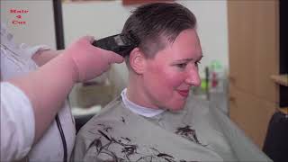 2021-13 Marketa preview - long hair cut to very short pixie