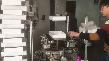 Semi-automatic rigid box production line