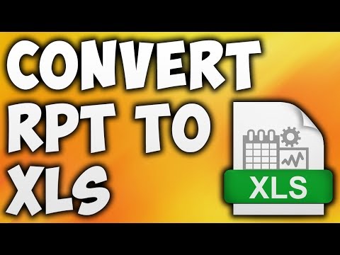 How To Convert RPT To XLS Online - Best RPT To Excel Converter [BEGINNER&rsquo;S TUTORIAL]