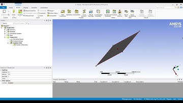 Rectangular plate with simply supported boundaries modal analysis in ANSYS.