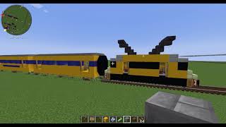 Minecraft ICR rijden naar Centraal station en terug het rangeer terrein op!