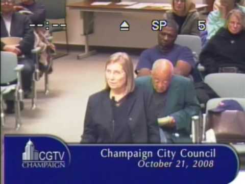 Charlotte Green - Champaign city council 2008-10-2...