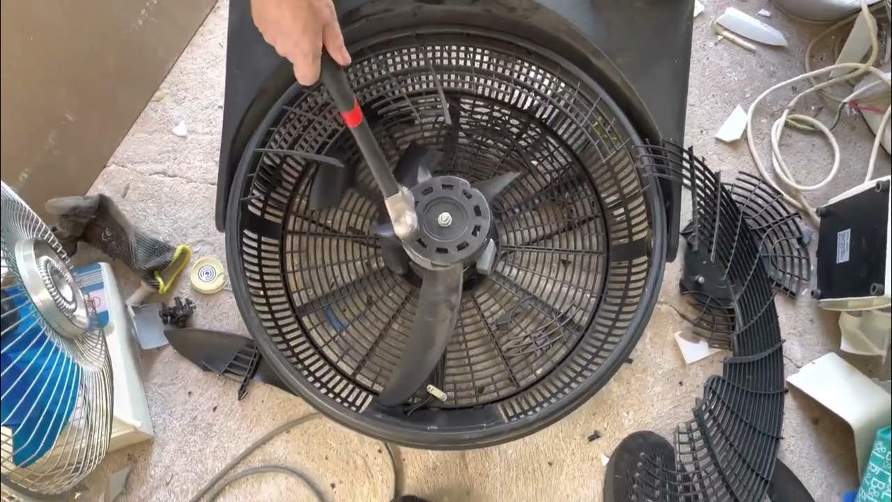 Smashing all plastic Arlec high velocity 100w floor fan YouTube