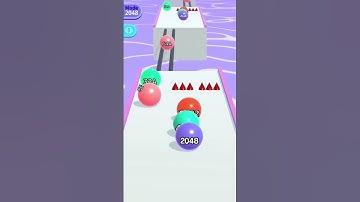 ball run 2048 Level 126 #gameplay #androidgame #shortsvideo #ballgame