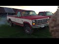 1984 Ford F-250 6.9 diesel cold start.