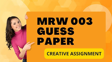 MRW 003 GUESS PAPER
