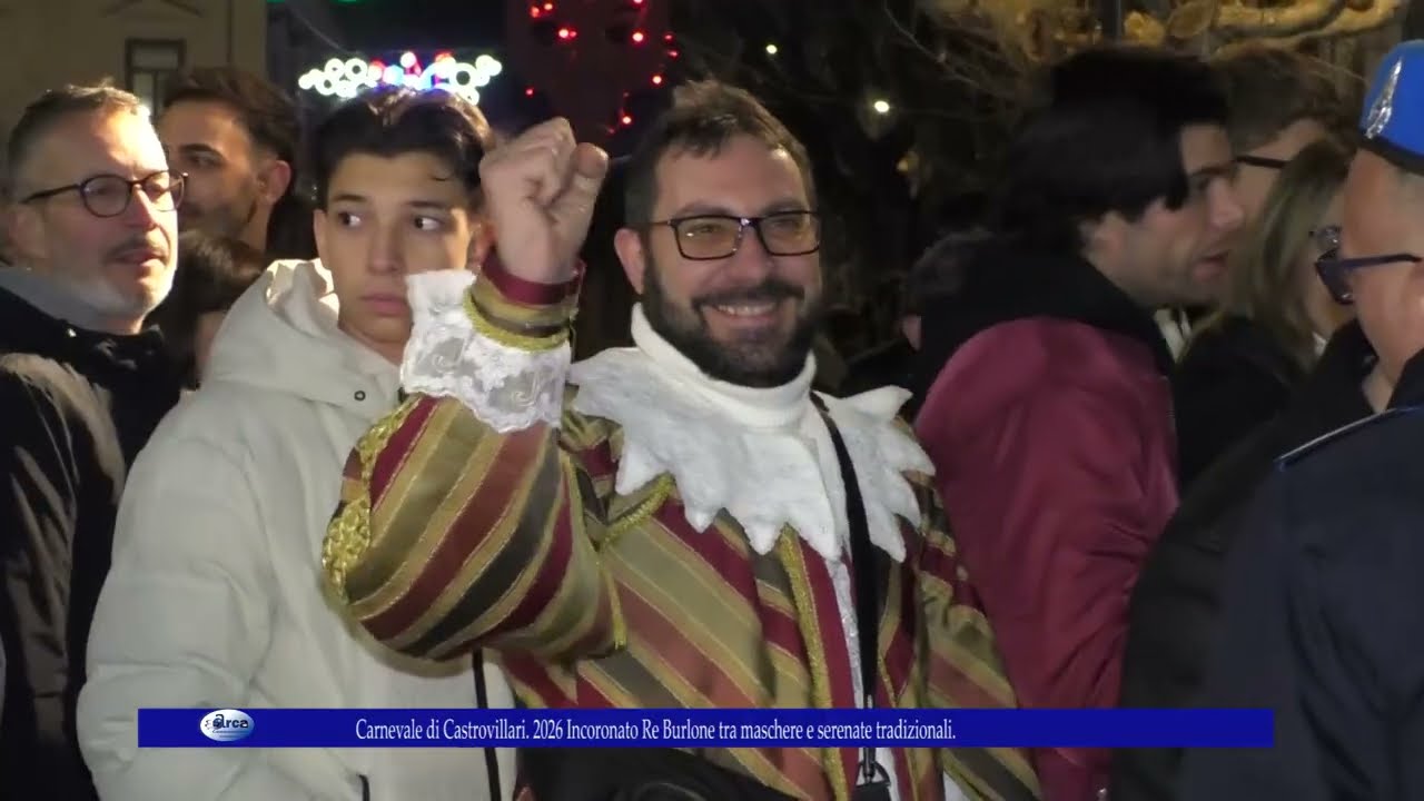 Carnevale di Castrovillari  2026 Incoronato Re Burlone tra maschere e serenate tradizionali